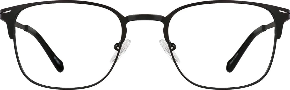 Zenni Black Browline 3214821 — Front view