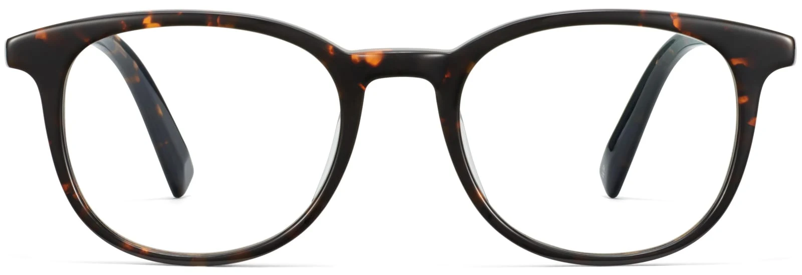 Warby Parker Durand Low Bridge Fit Whiskey Tortoise / Medium / Low Bridge Fit — Front view