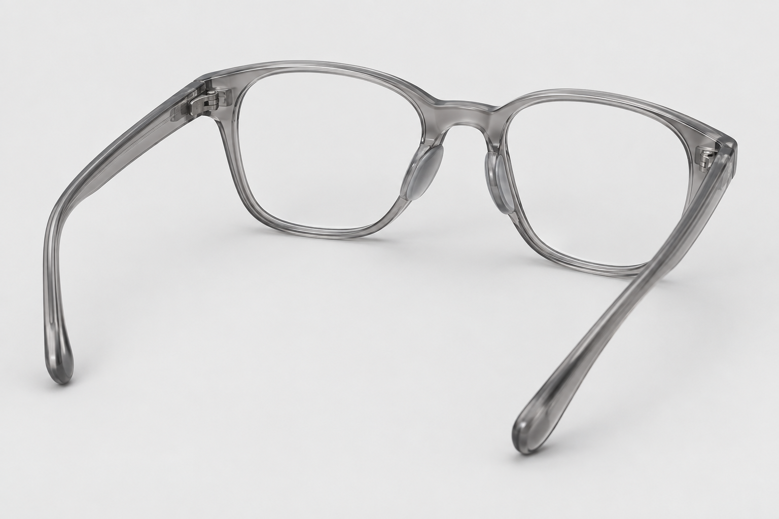 Illustration of a generic acetate frame with built-in nose support